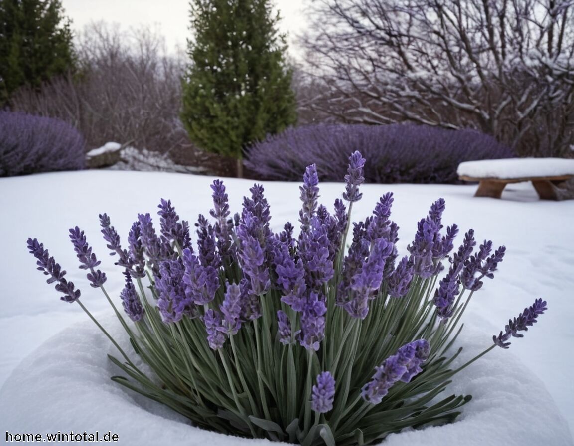 Wettergerechte Abdeckung bei Frost   - Lavendel überwintern » So schützt du dein Lavendel 