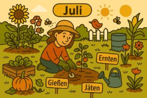 Der Garten im Juli