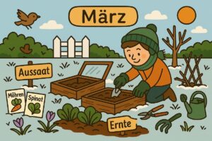 Der Garten im März