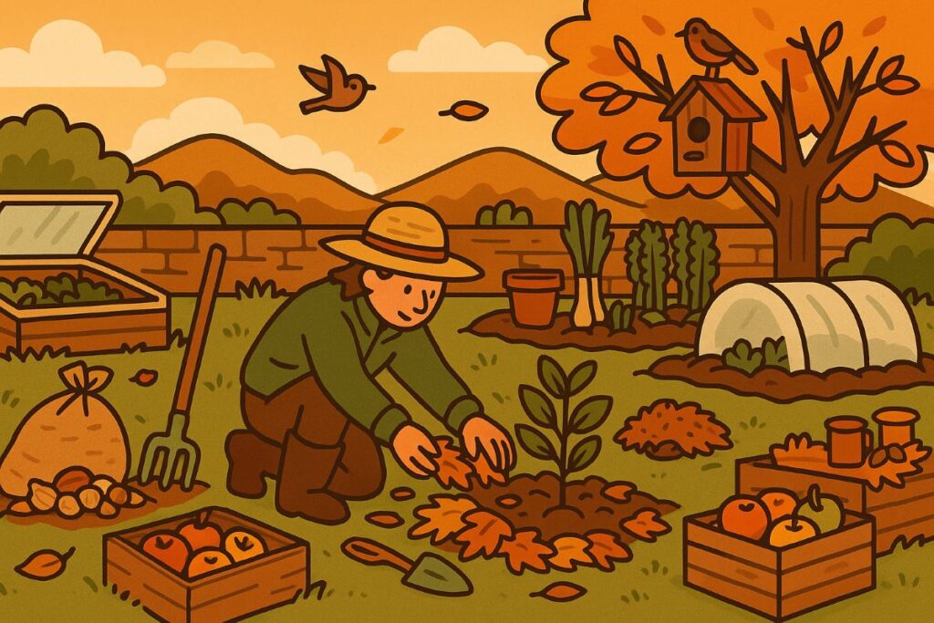 Gartenarbeiten im Oktober