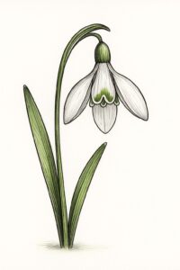 Geburtsblume Januar: Das Schneeglöckchen