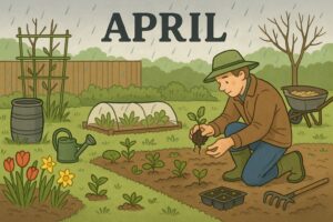 Garten im April