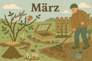 Garten im März