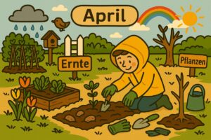 Der Garten im April