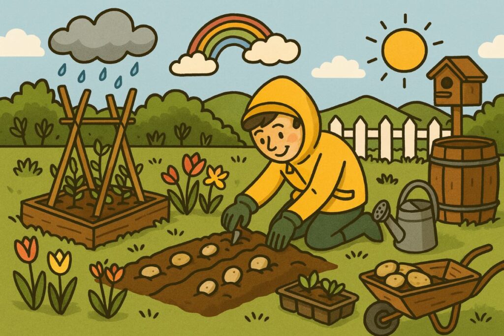 Gartenarbeit im April