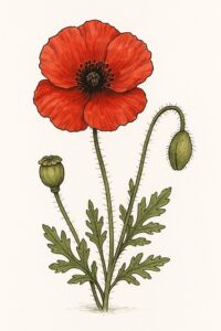 Geburtsblume August: Mohnblume
