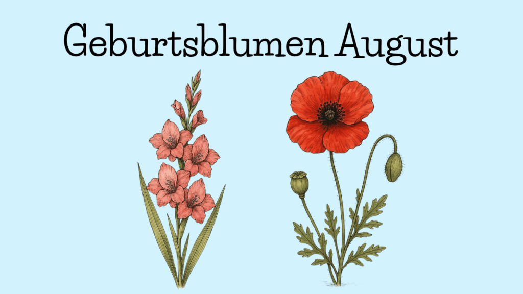 Geburtsblumen für den August