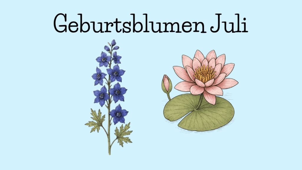 Geburtsblumen für den Juli