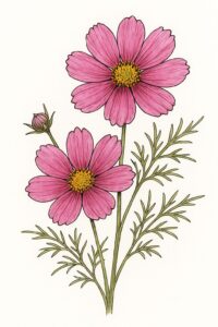 Geburtsblume Oktober: Kosmea