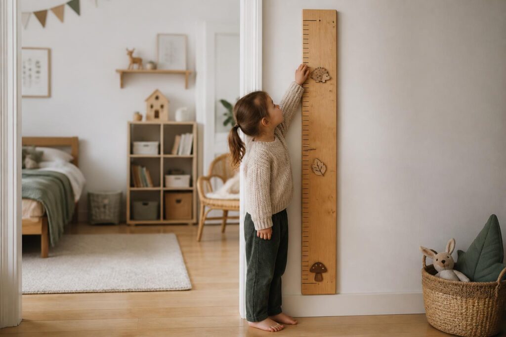 Messlatten im Kinderzimmer: fünf Ideen, die bleiben
