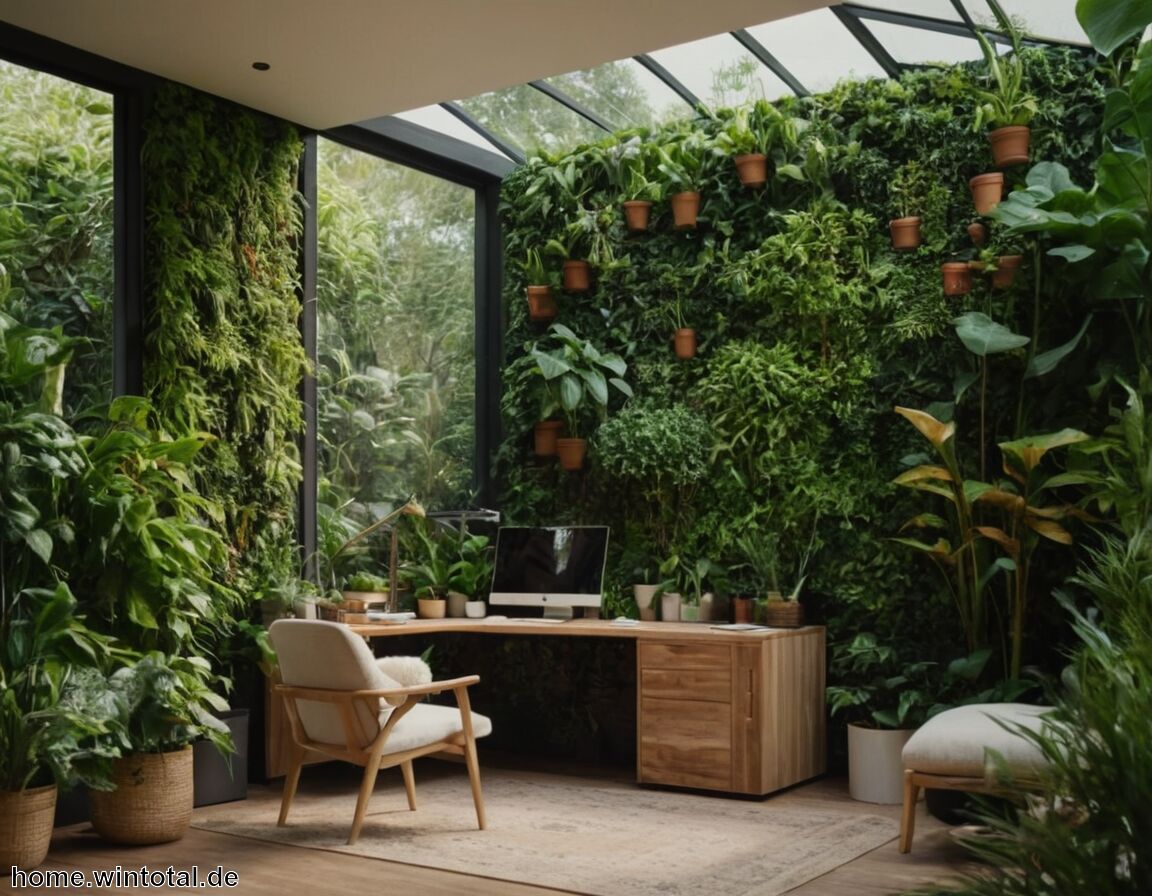 Begrünung und Sichtschutz integrieren - Gartenhaus als Büro - So klappt die Arbeit im Grünen